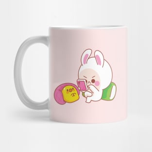 Cute Rabbit in Angry mood Mug